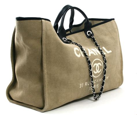 chanel tan canvas xl cambon tote|chanel handbags outlet.